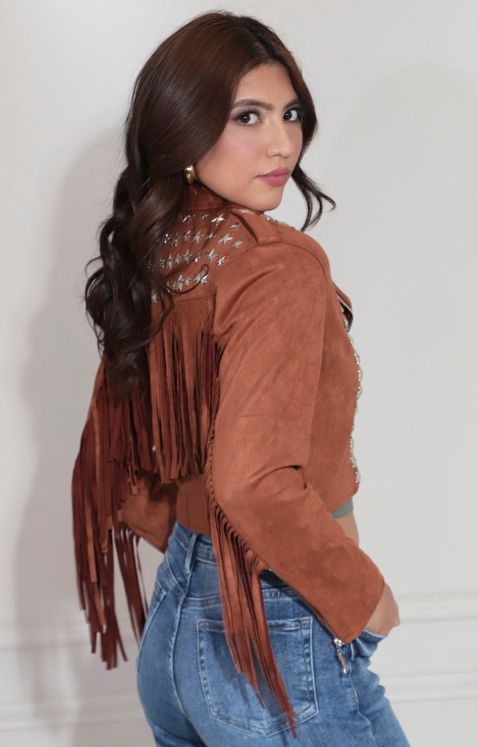 Chamarra gamuza chedrón