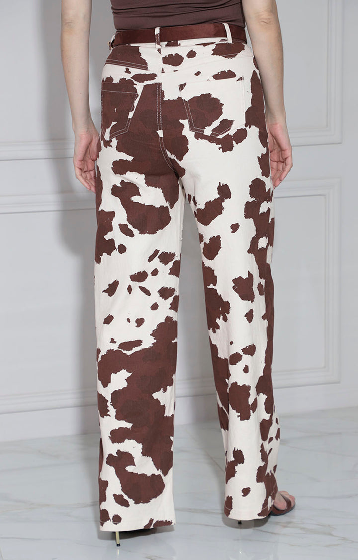 Pantalón beige cow