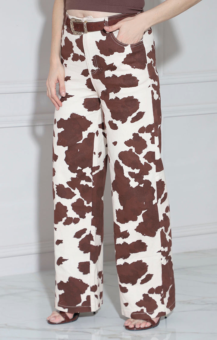Pantalón beige cow