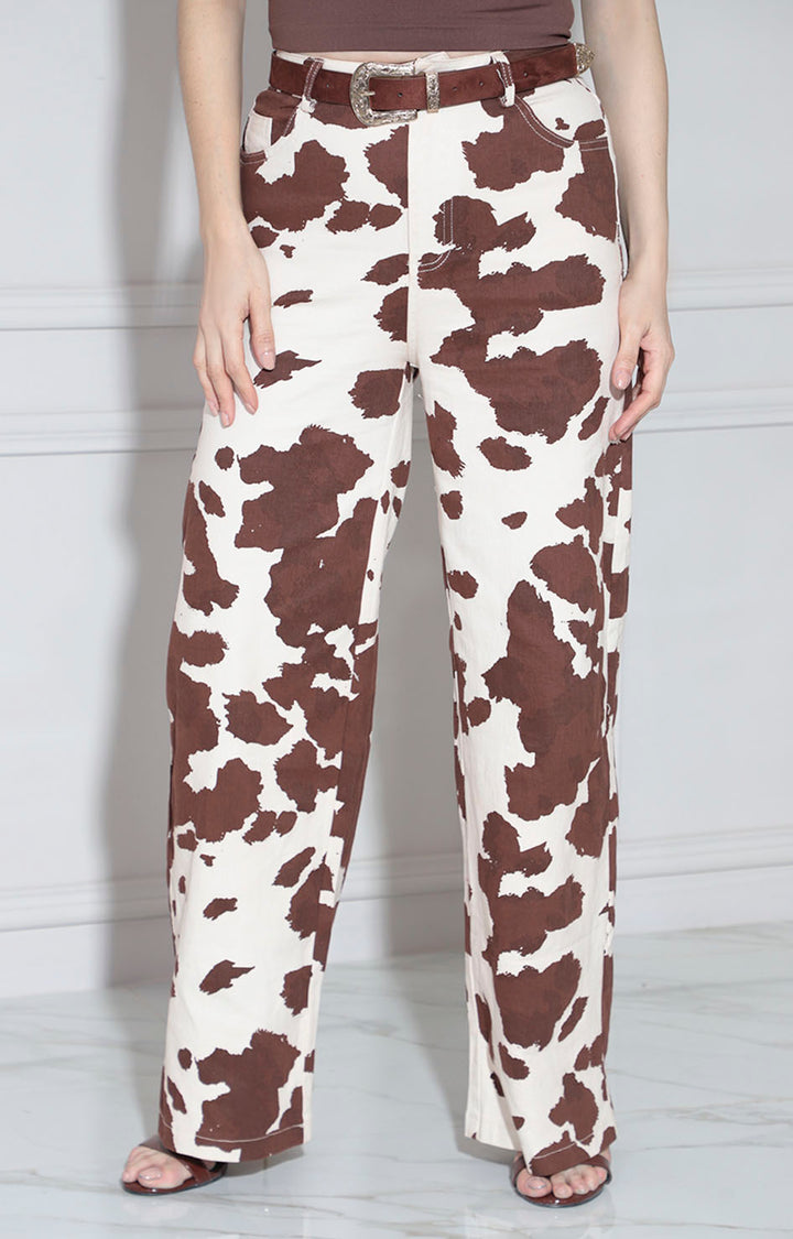 Pantalón beige cow