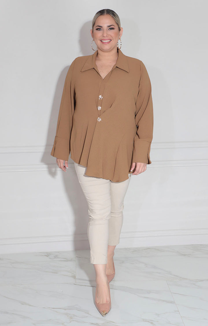 Blusa café