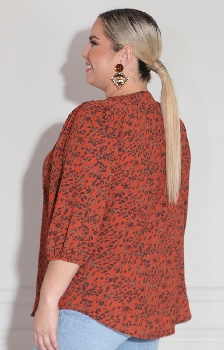 Blusa print chedrón