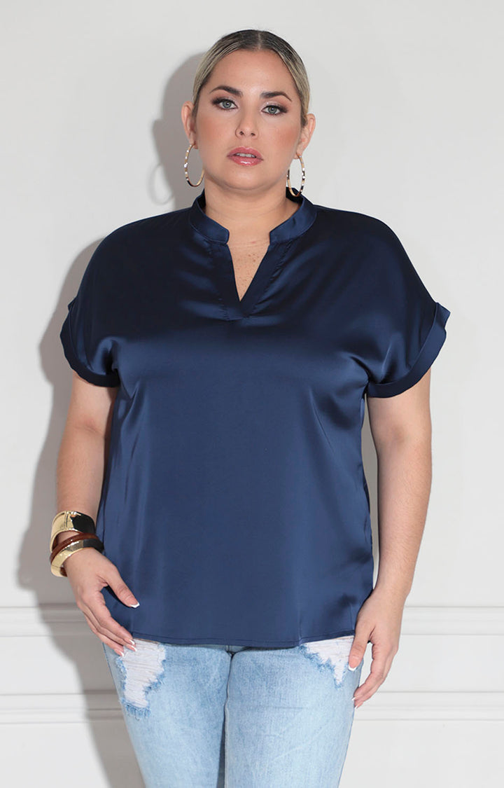 Blusa azul marino