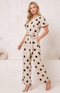 Palazzo polka-dots beige - PALAZZO LARGO REGULAR Boutiquemirel 