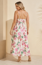 Vestido blanco estampado floral