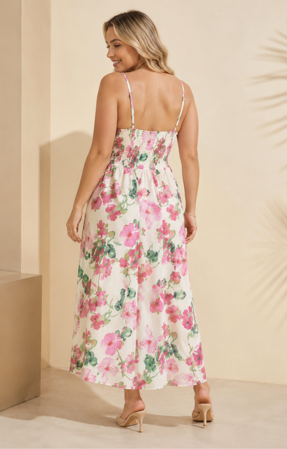 Vestido blanco estampado floral