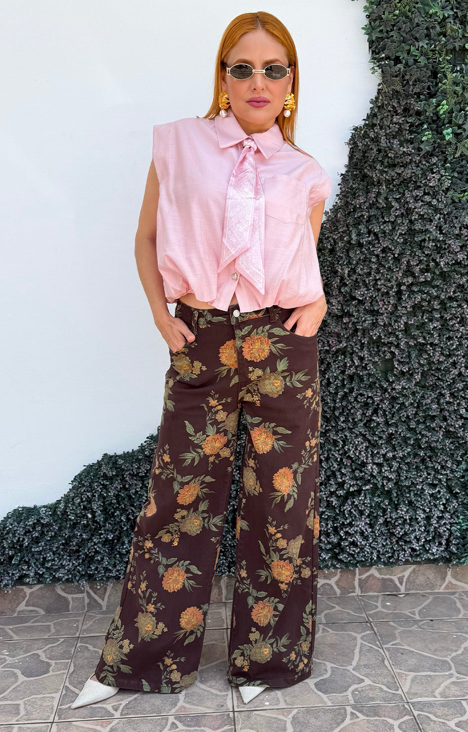 Blusa con pañuelo - BLUSAS REGULAR Boutiquemirel 