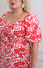 Vestido maxi floral