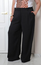 Pantalón negro de vestir tiro alto