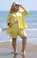 Short liso con bolsas - SHORT CURVY Boutiquemirel 