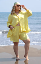 Short liso con bolsas - SHORT CURVY Boutiquemirel 