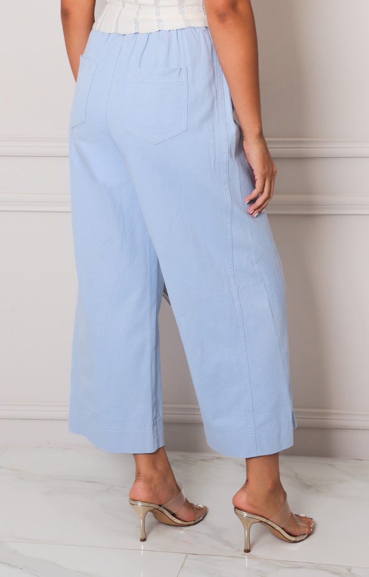 Pantalòn azul con lazo - PANTALON REGULAR Boutiquemirel 