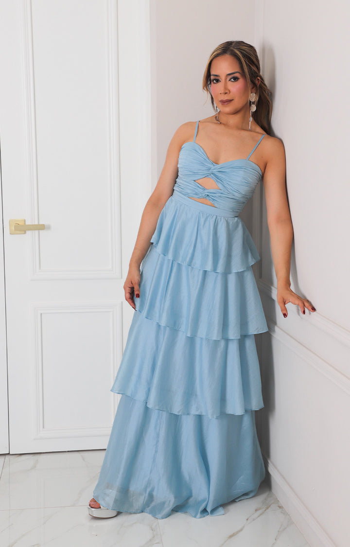 Vestido con escote fruncido - VESTIDO LARGO REGULAR Boutiquemirel 