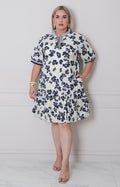 V*3-26*SHE+SKY*PST1071*AZUL MARINO - VESTIDO CORTO CURVY Boutiquemirel 