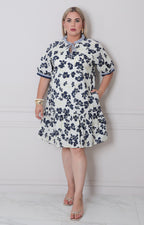 V*3-26*SHE+SKY*PST1071*AZUL MARINO - VESTIDO CORTO CURVY Boutiquemirel 