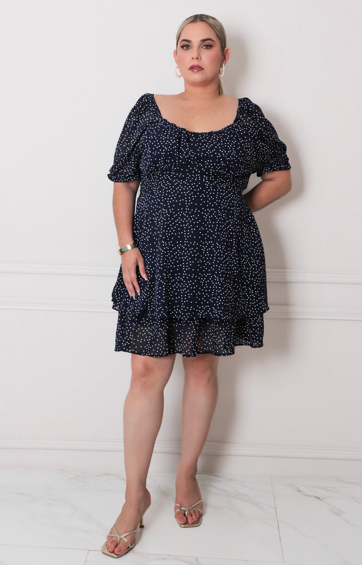 Vestido corto polka dot - VESTIDO CORTO CURVY Boutiquemirel 