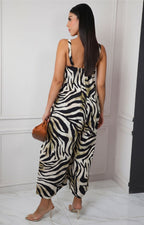 Palazzo con estampado de zebra