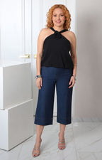 Blusa halter regular de Boutiquemirel con detalle fruncido en la parte superior y diseño elegante para ocasiones casuales.