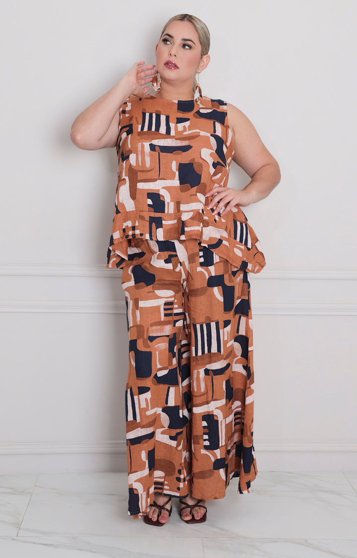 Conjunto cafè estampado - CONJUNTO Boutiquemirel 