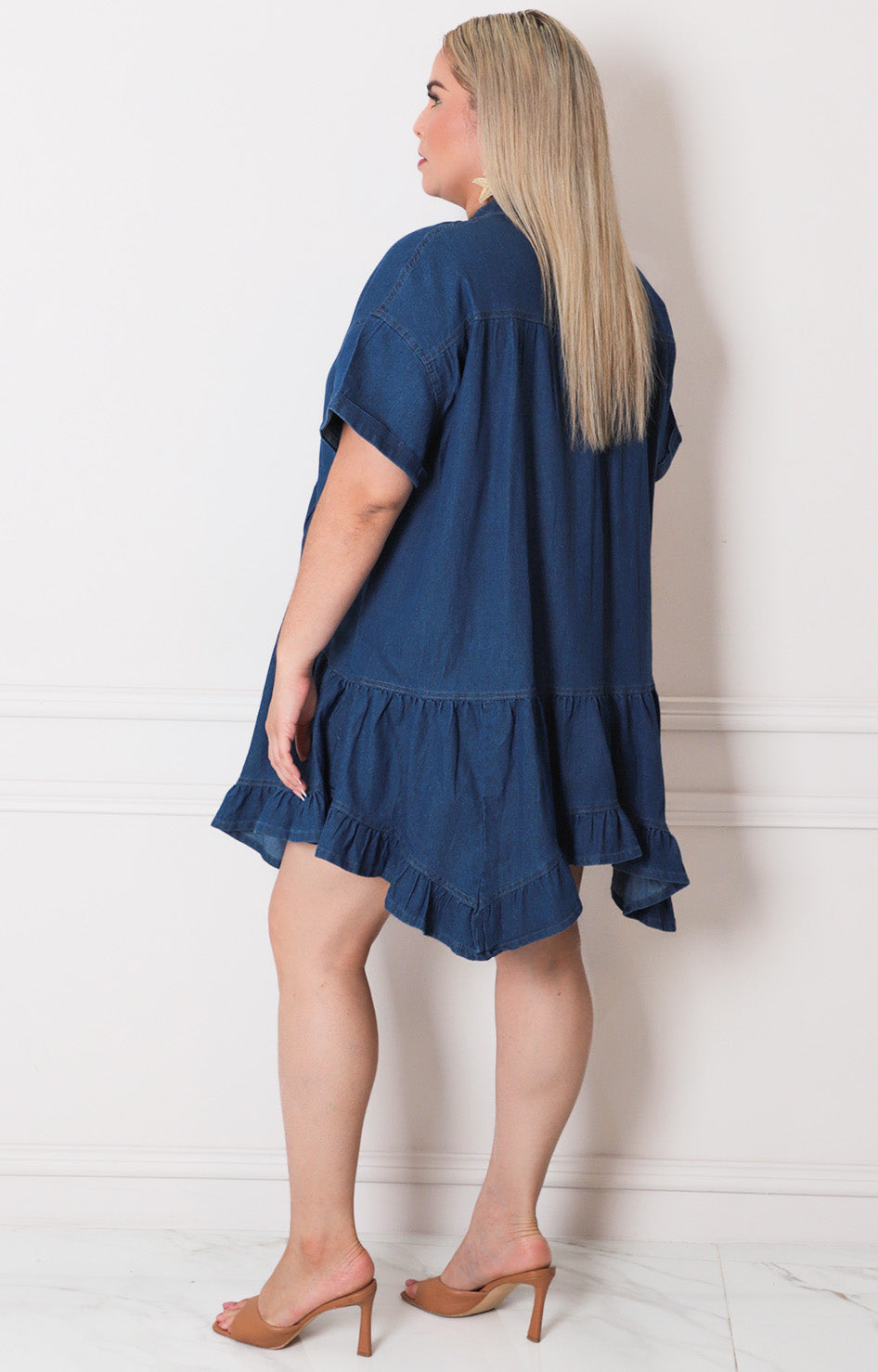 Vestido corto de mezclilla - VESTIDO CORTO CURVY Boutiquemirel 