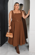 Vestido chocolate