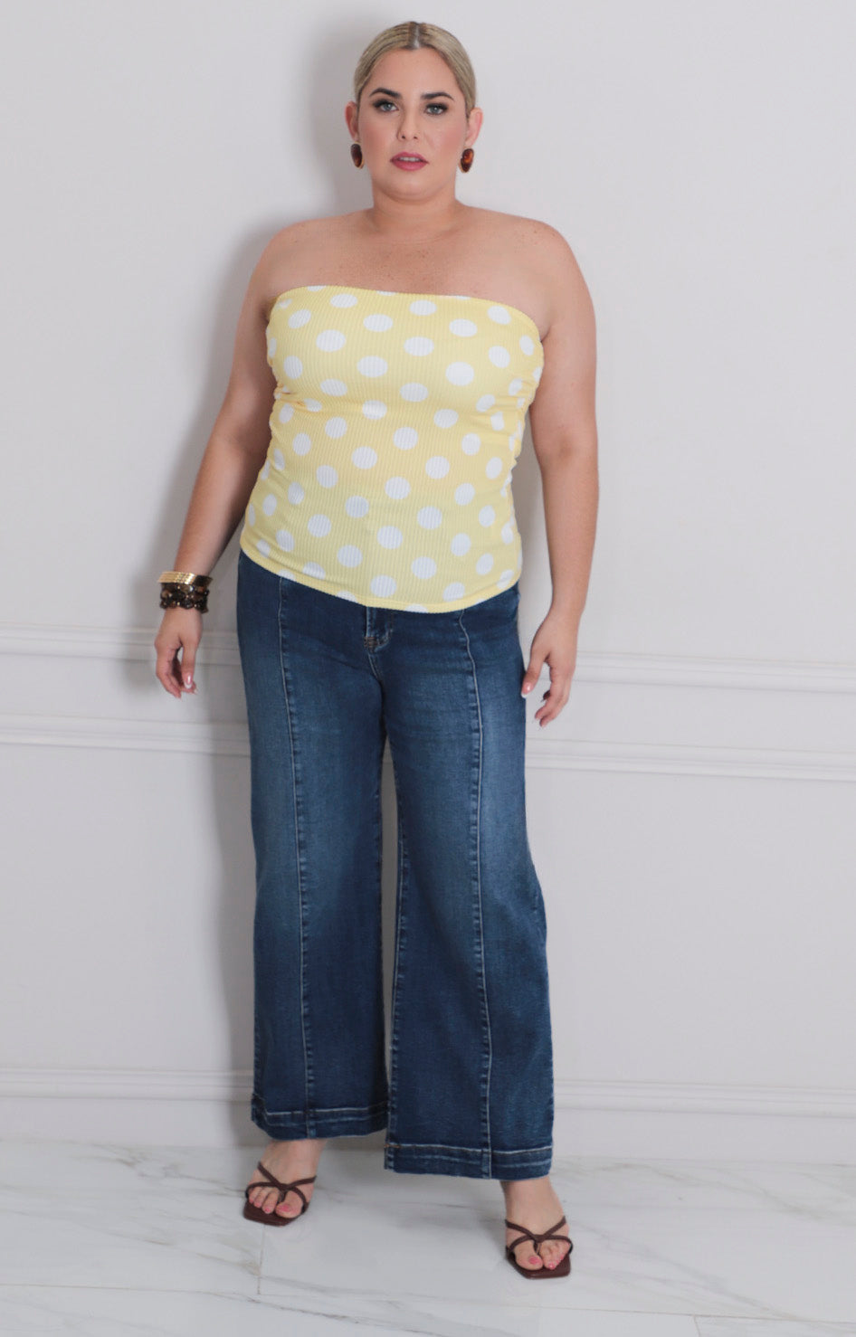 B*3-26*STYLE TREE*BLT6649D*AMARILLO - BLUSAS CURVY Boutiquemirel 