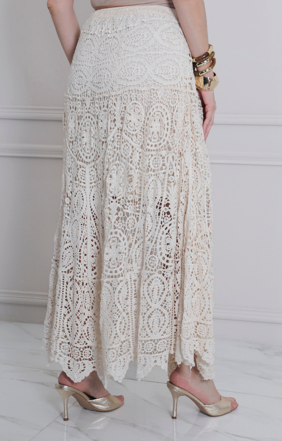 Falda larga de encaje - FALDA REGULAR Boutiquemirel 