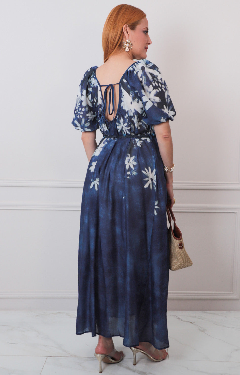 V*3-26*YMAI*JH8404*AZUL - VESTIDO LARGO REGULAR Boutiquemirel 