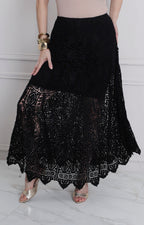 Falda larga de encaje - FALDA REGULAR Boutiquemirel 