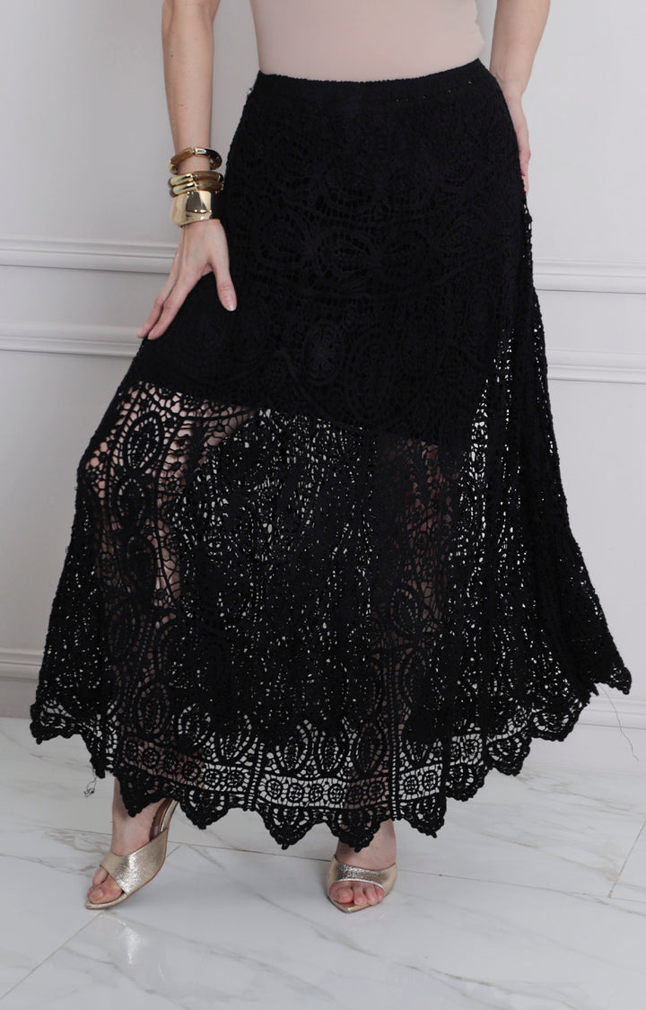 Falda larga de encaje - FALDA REGULAR Boutiquemirel 