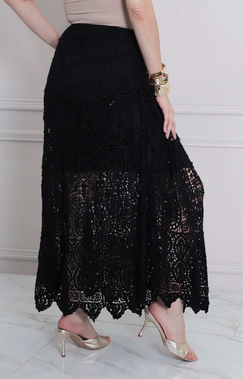 Falda larga de encaje - FALDA REGULAR Boutiquemirel 