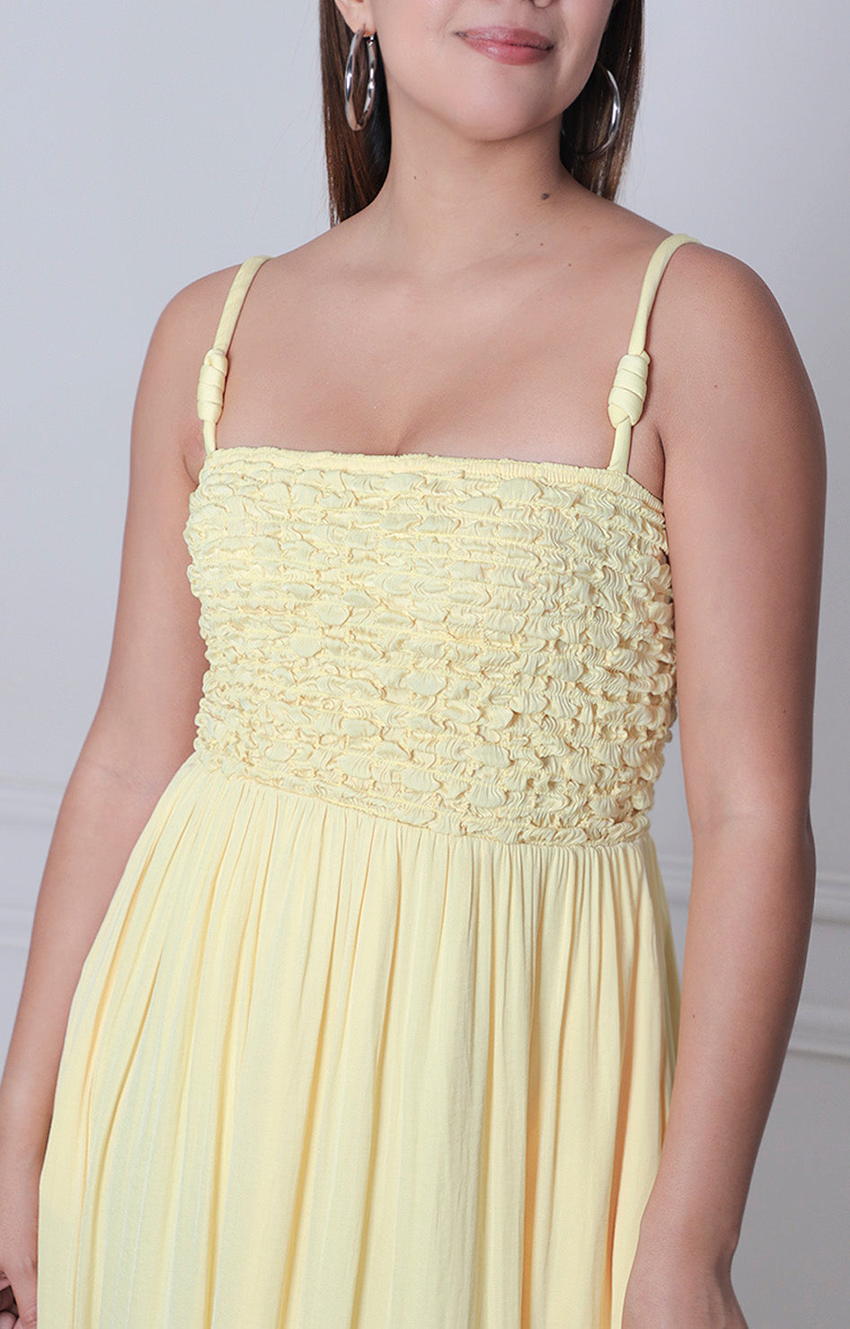 Vestido amarillo de tirantes - VESTIDO LARGO REGULAR Boutiquemirel 