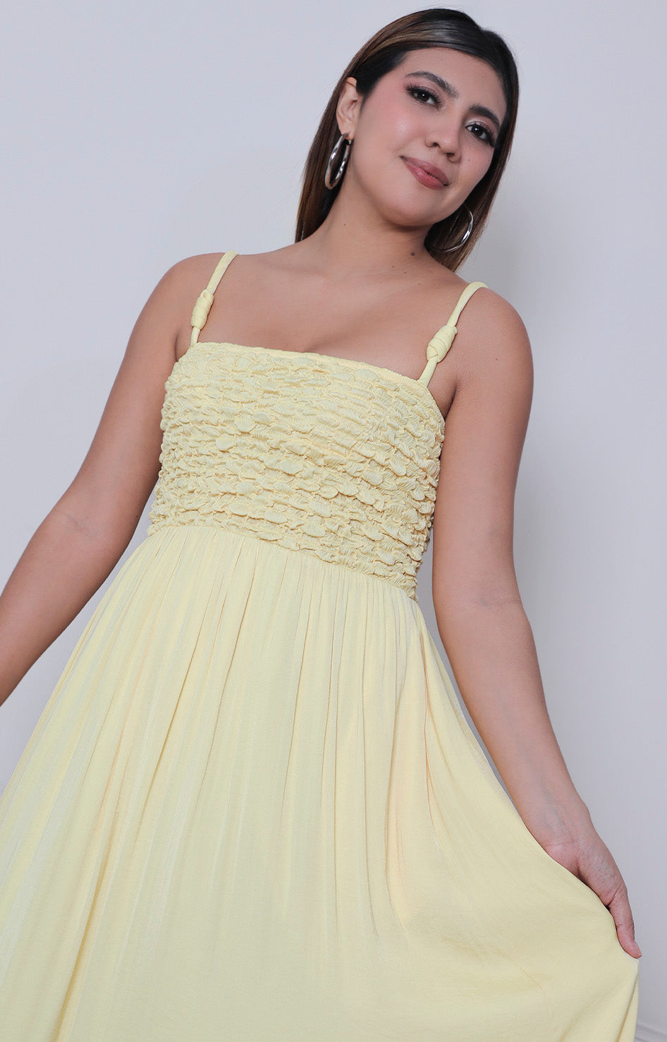 Vestido amarillo de tirantes - VESTIDO LARGO REGULAR Boutiquemirel 