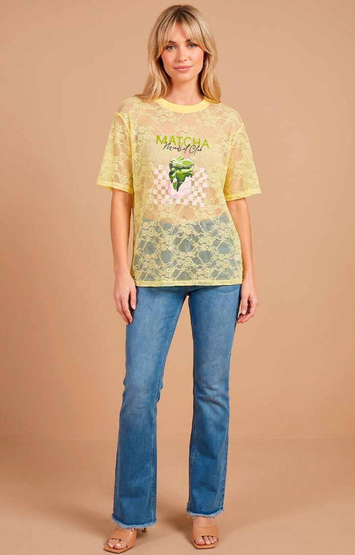Blusa amarilla de encaje - BLUSAS REGULAR Boutiquemirel 