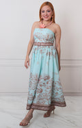 V*4-26*MISS AVENUE*DM4765*MENTA - VESTIDO LARGO REGULAR Boutiquemirel 
