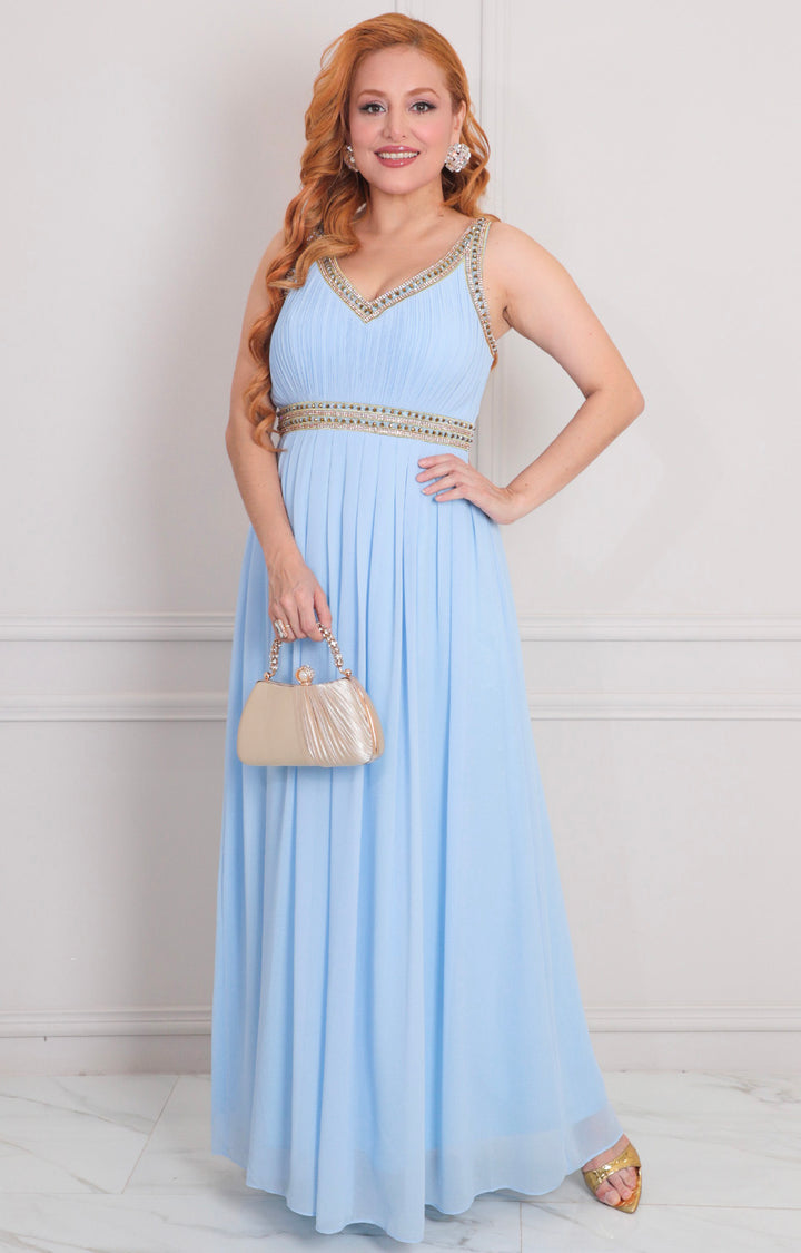 Vestido de tirantes con brillos - VESTIDO LARGO REGULAR Boutiquemirel 