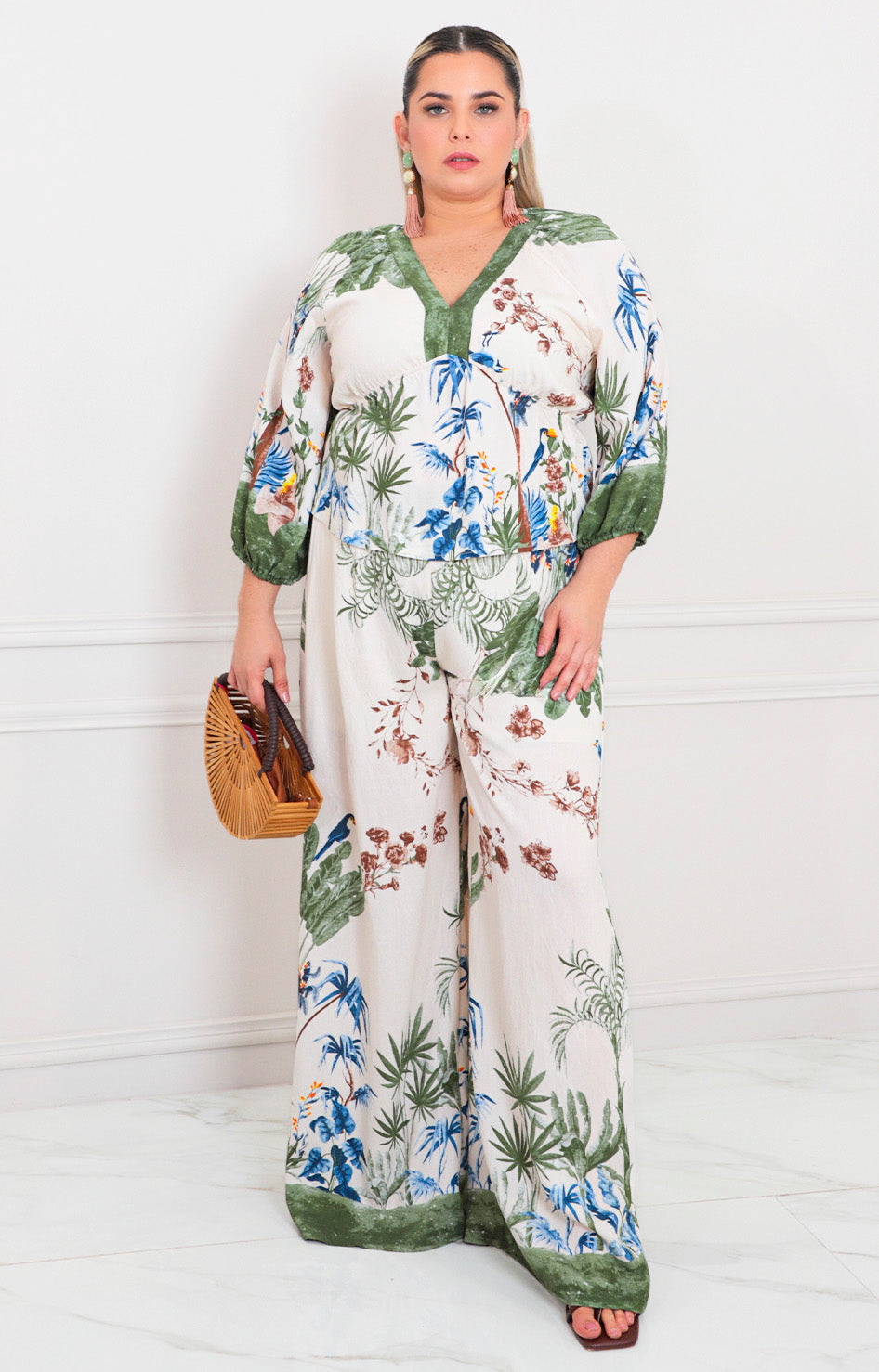 Conjunto estampado floreado - CONJUNTO CURVY Boutiquemirel 
