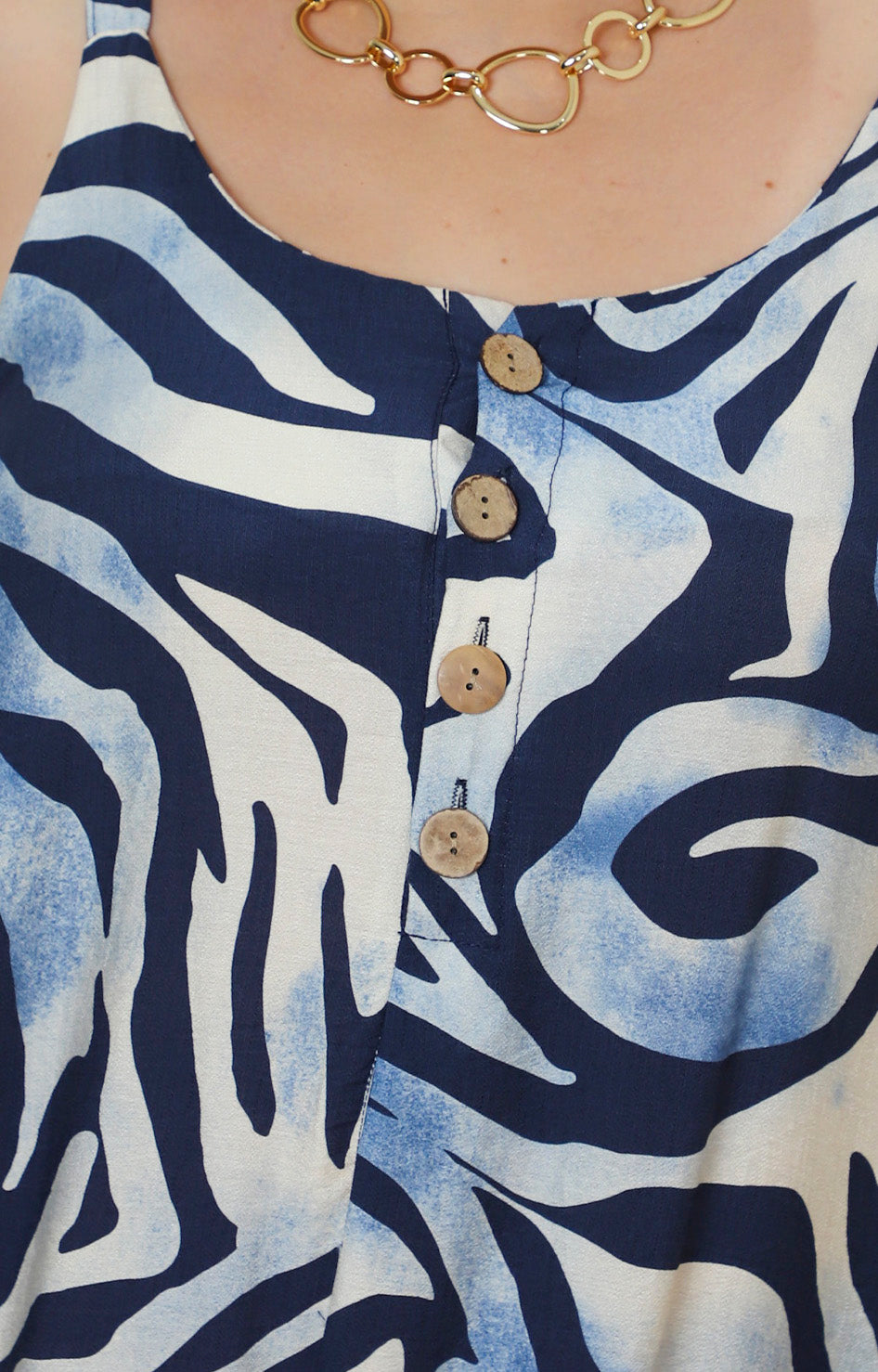 Palazzo con estampado de zebra