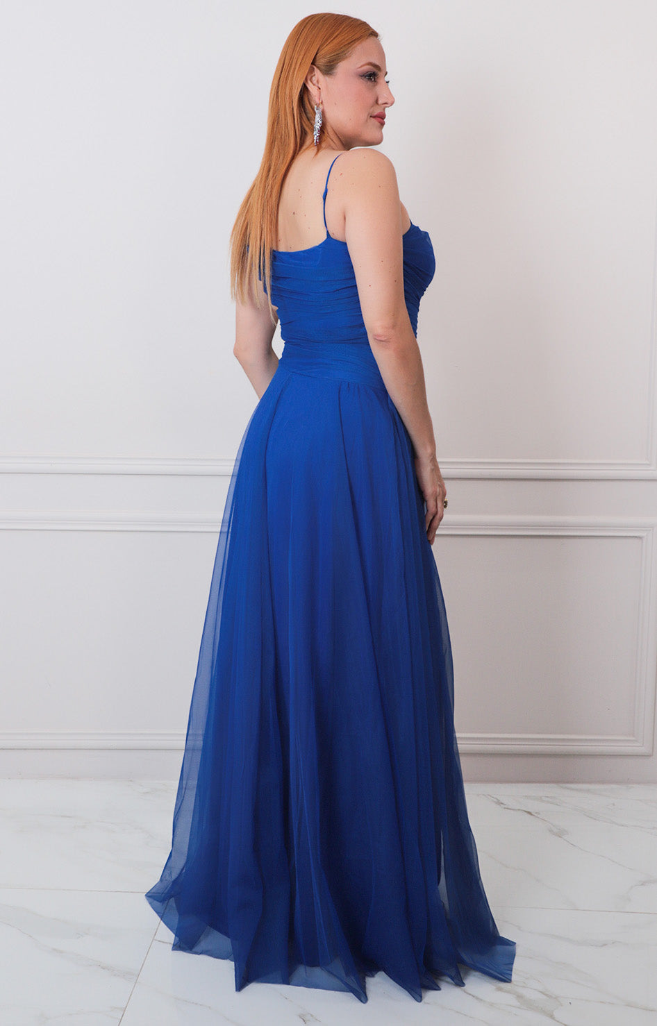 V*4-26*MANIJU*MM24458*AZUL REY - VESTIDO LARGO REGULAR Boutiquemirel 