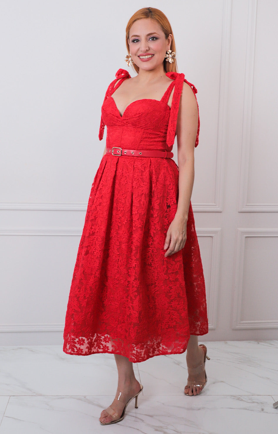 V*4-26*THE CLOTHING*LD6167*ROJO - VESTIDO LARGO REGULAR Boutiquemirel 