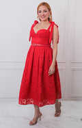 V*4-26*THE CLOTHING*LD6167*ROJO - VESTIDO LARGO REGULAR Boutiquemirel 