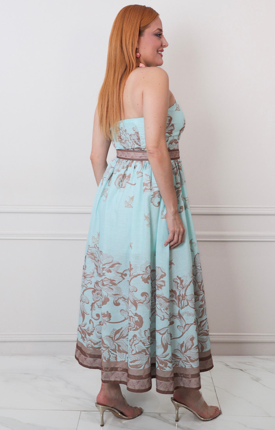 V*4-26*MISS AVENUE*DM4765*MENTA - VESTIDO LARGO REGULAR Boutiquemirel 