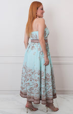V*4-26*MISS AVENUE*DM4765*MENTA - VESTIDO LARGO REGULAR Boutiquemirel 