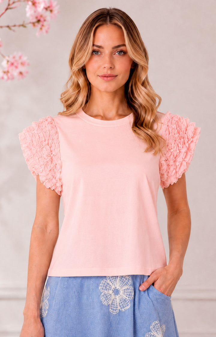 Blusa con manga texturizada - BLUSAS REGULAR Boutiquemirel 