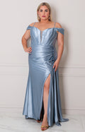 Vestido azul de tirantes - VESTIDO CURVY Boutiquemirel 