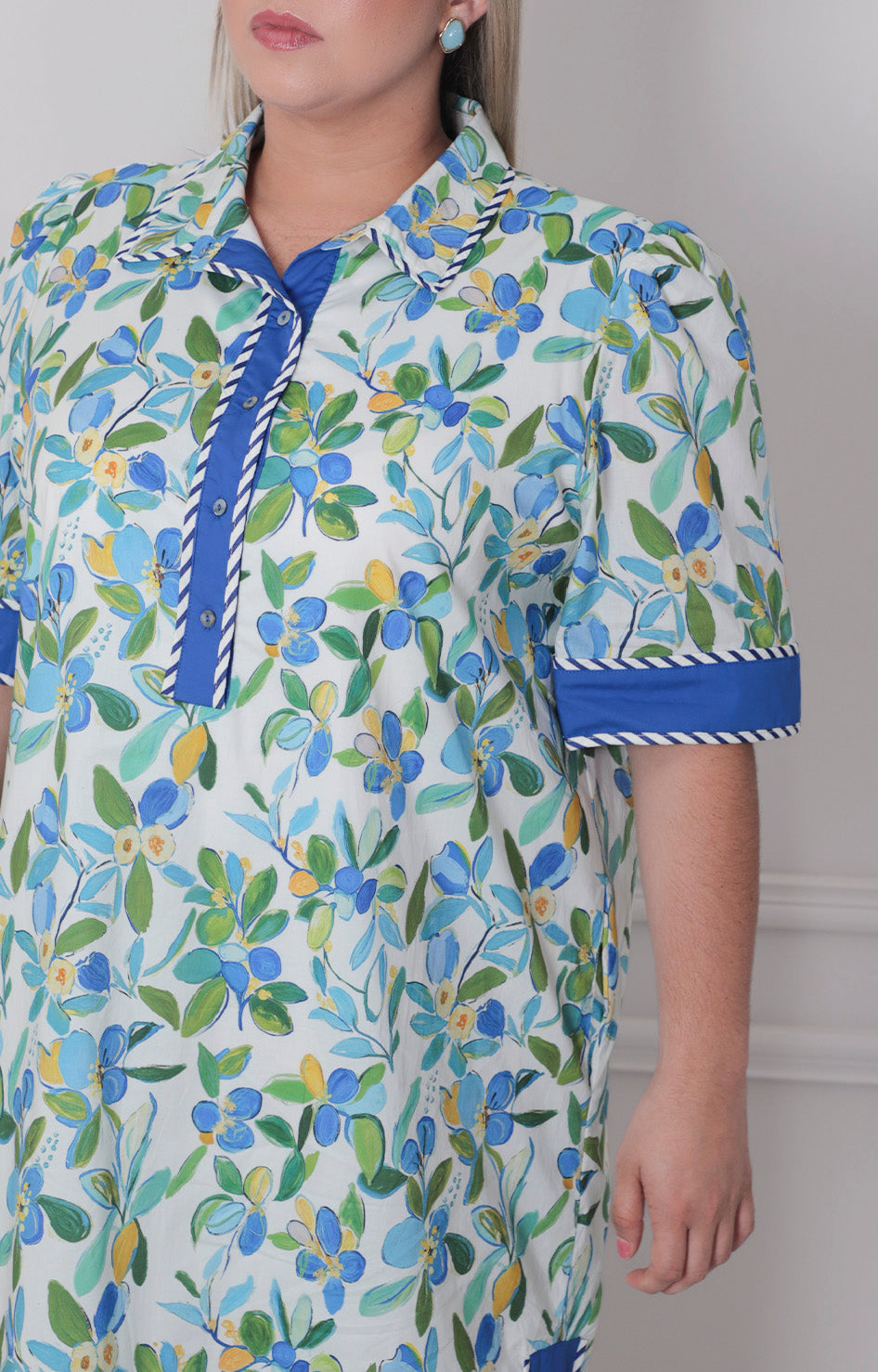 V*3-26*SHE+SKY*PST1162*AZUL REY ESTAMPADO - VESTIDO CORTO CURVY Boutiquemirel 