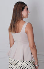 Blusa pueplum de tirantes - BLUSAS REGULAR Boutiquemirel 