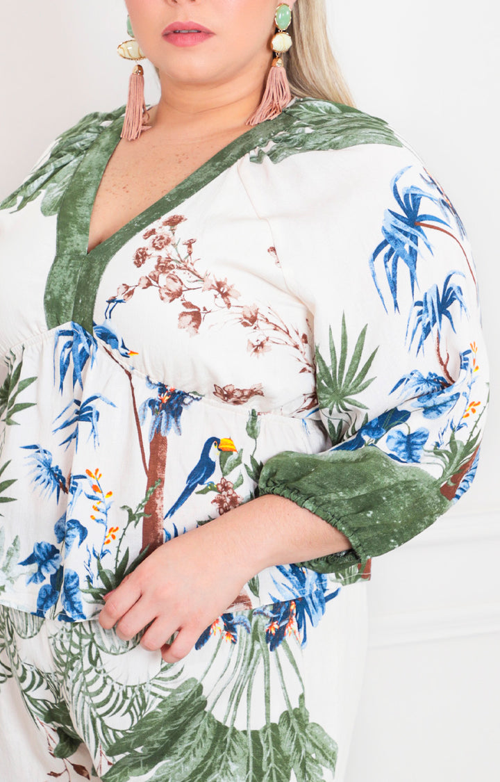 Conjunto estampado floreado - CONJUNTO CURVY Boutiquemirel 