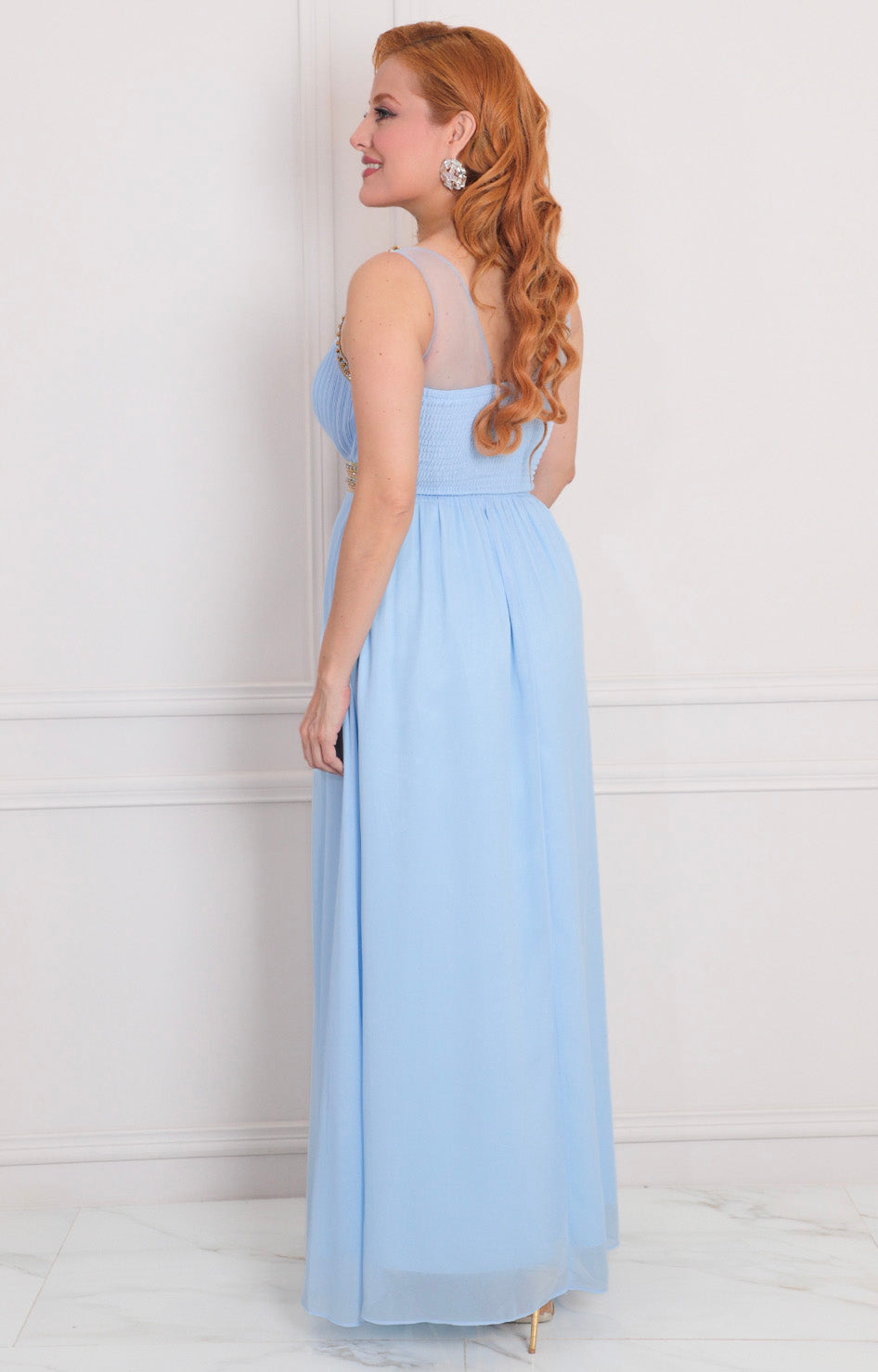 Vestido de tirantes con brillos - VESTIDO LARGO REGULAR Boutiquemirel 