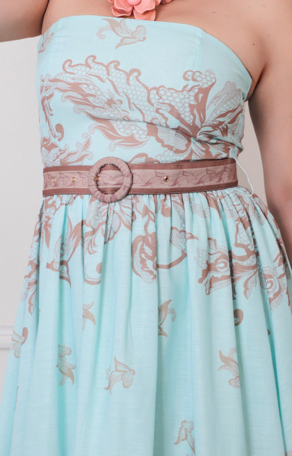 V*4-26*MISS AVENUE*DM4765*MENTA - VESTIDO LARGO REGULAR Boutiquemirel 